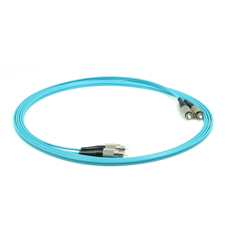 FC-FC/UPC Fiber Optic Patch Cord OM3 Duplex 2.0mm PVC/LSZH