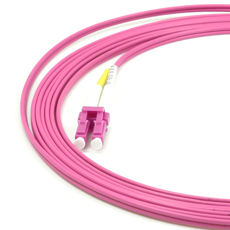 LC-LC/UPC Fiber Optic Patch Cord OM4 Multimode Duplex 50/125um 2.0mm PVC/LSZH