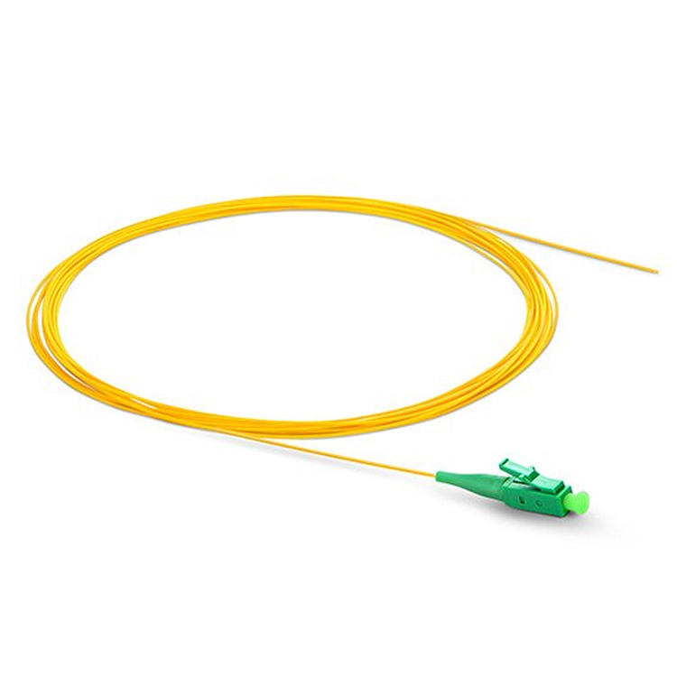 LC/APC Optical Fiber Pigtail OS2 Singlemode Simplex 9/125um 0.9mm PVC
