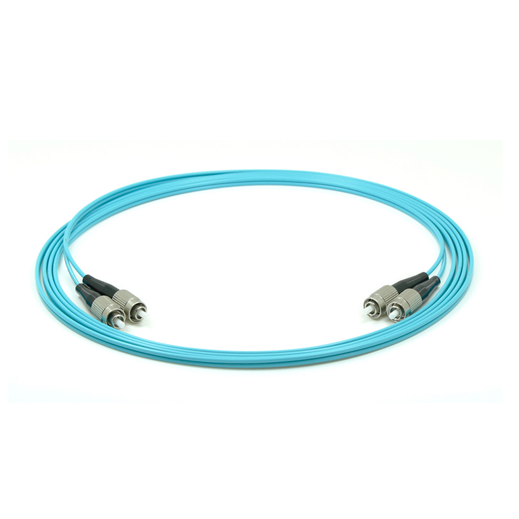FC-FC/UPC Fiber Optic Patch Cord OM3 Duplex 2.0mm PVC/LSZH