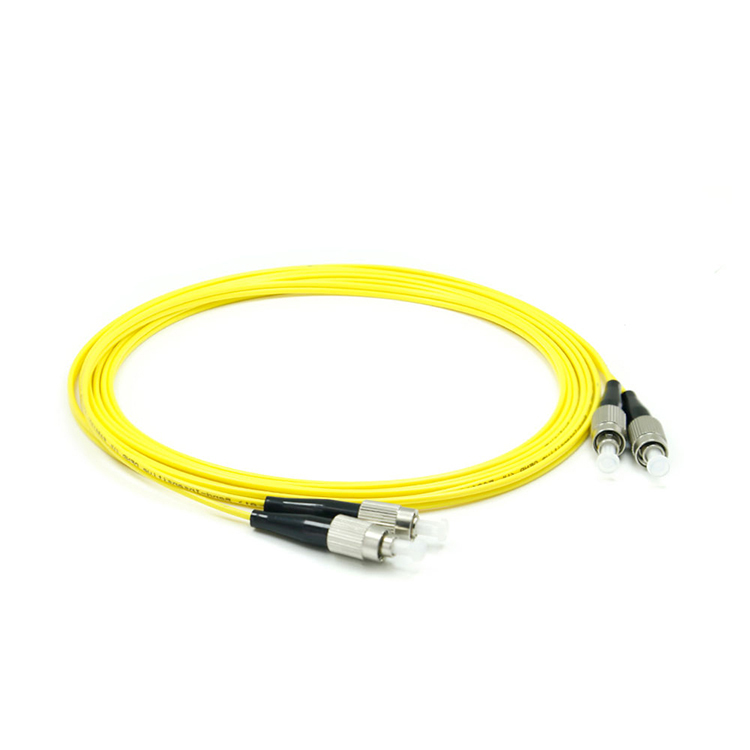 FC-FC/UPC Fiber Optic Patch Cord Singlemode Duplex 9/125um 2.0mm PVC