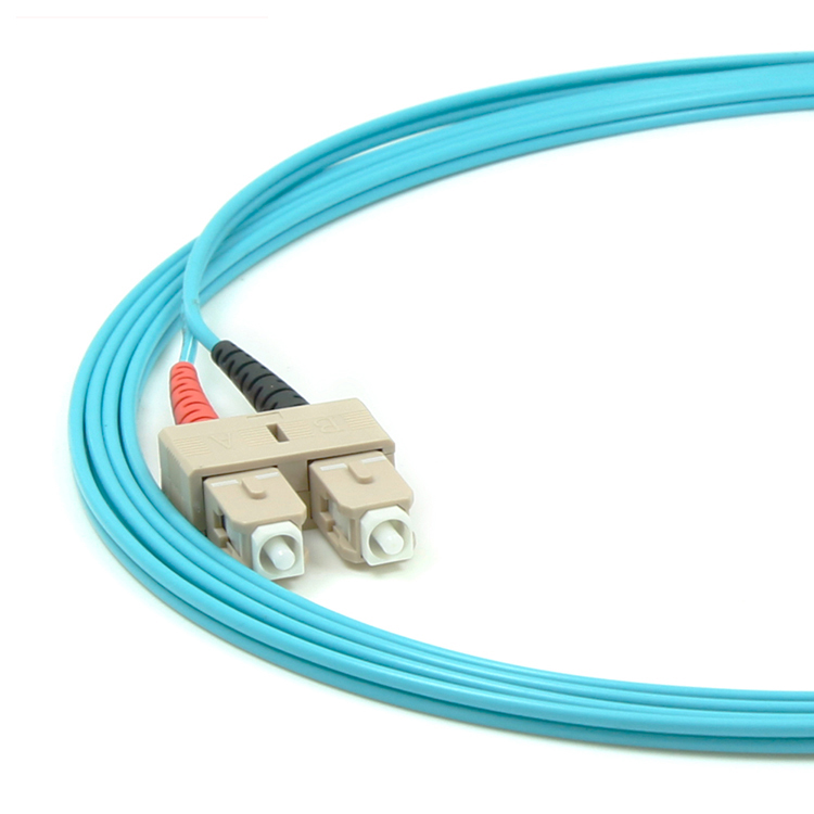 SC-ST/UPC Fiber Optic Patch Cord OM3 Duplex 2.0mm PVC/LSZH