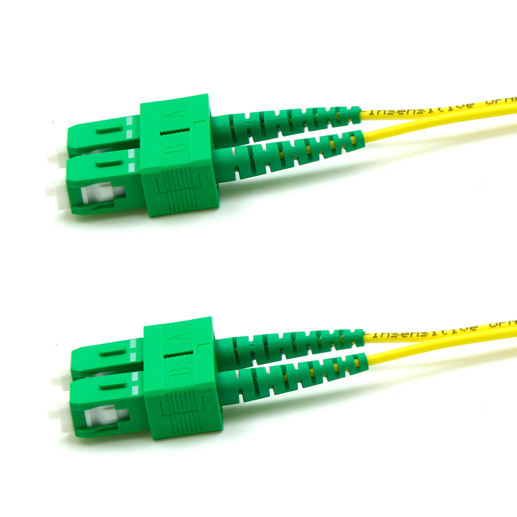 SC-SC/APC Fiber Optic Patch Cord Singlemode Simplex 9/125um 2.0mm PVC
