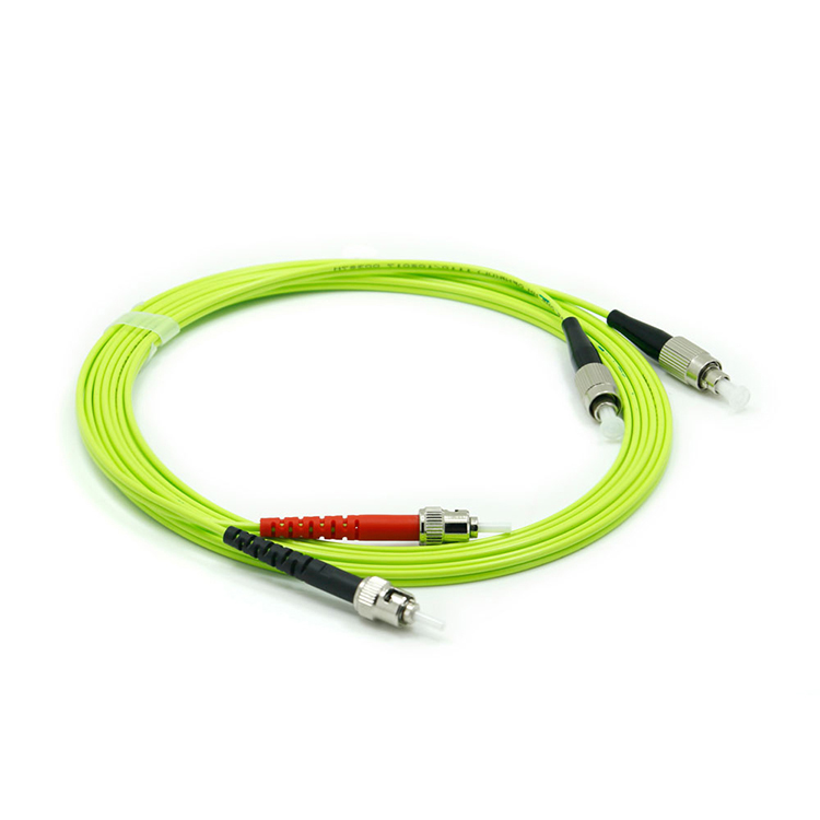 FC-ST/UPC Fiber Optic Patch Cord OM5 Multimode Duplex 2.0mm PVC/LSZH