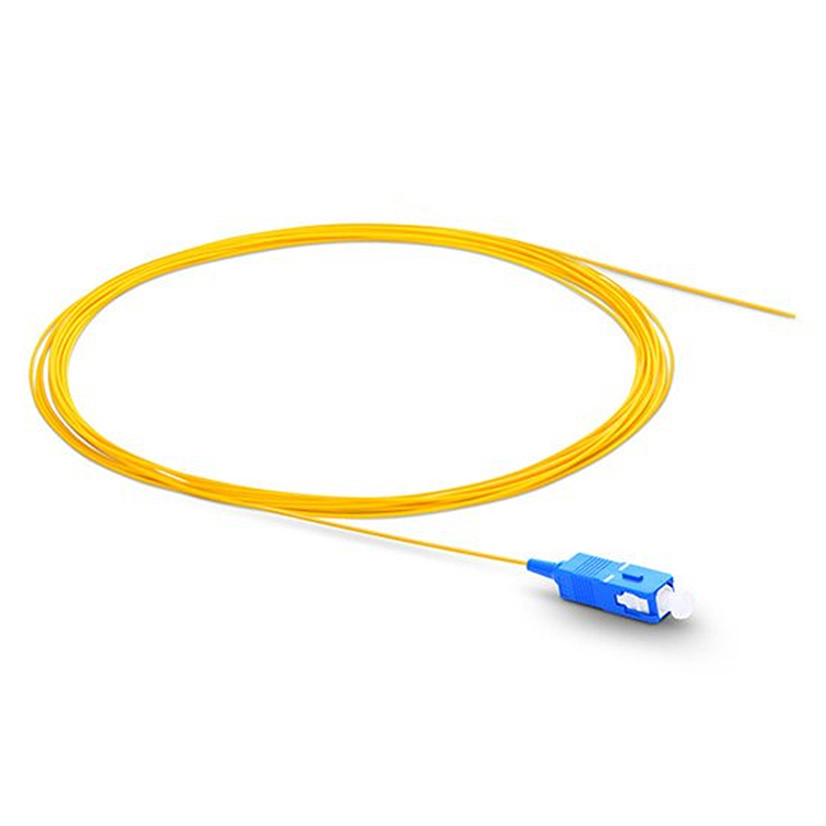 SC/UPC Optical Fiber Pigtail OS2 Singlemode Simplex 9/125um 0.9mm PVC