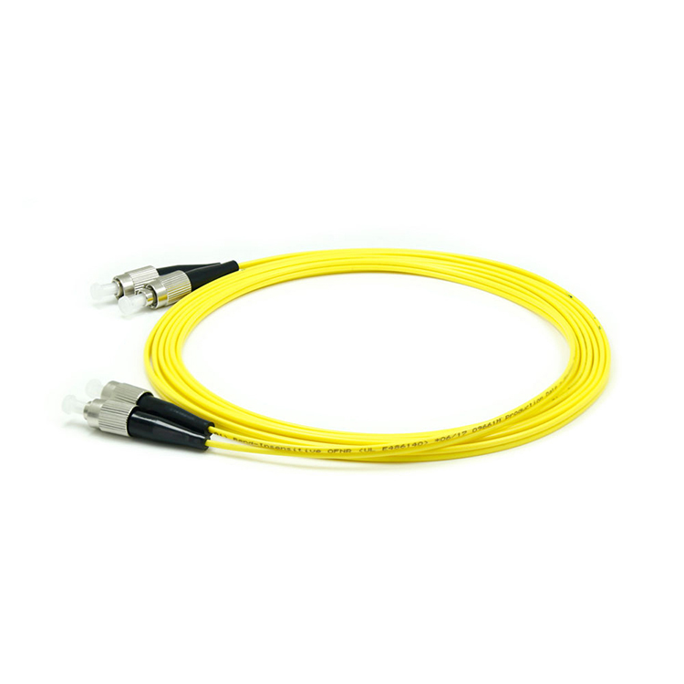 FC-FC/UPC Fiber Optic Patch Cord Singlemode Duplex 9/125um 2.0mm PVC