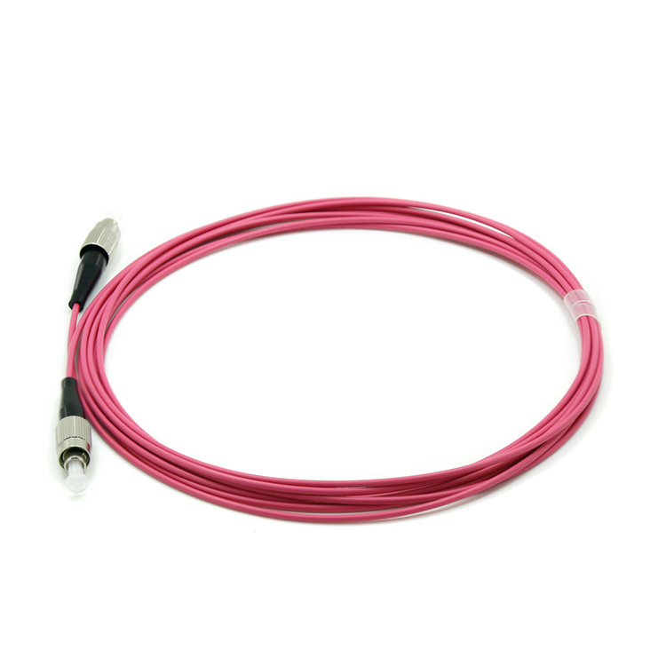 FC-FC/UPC Fiber Optic Patch Cord OM4 Multimode Simplex 50/125um 2.0mm PVC/LSZH