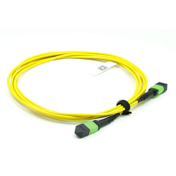 MTP®/APC-MTP®/APC Female to Female 40G/100G SM 12/24 Fibers 3M PVC/LSZH Yellow Trunk Cable