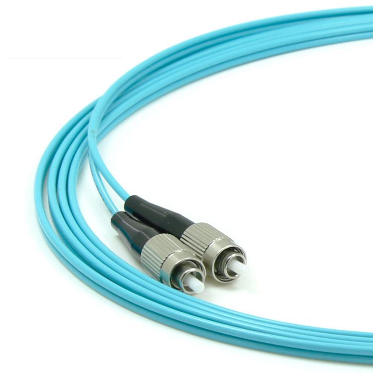 FC-FC/UPC Fiber Optic Patch Cord OM3 Duplex 2.0mm PVC/LSZH