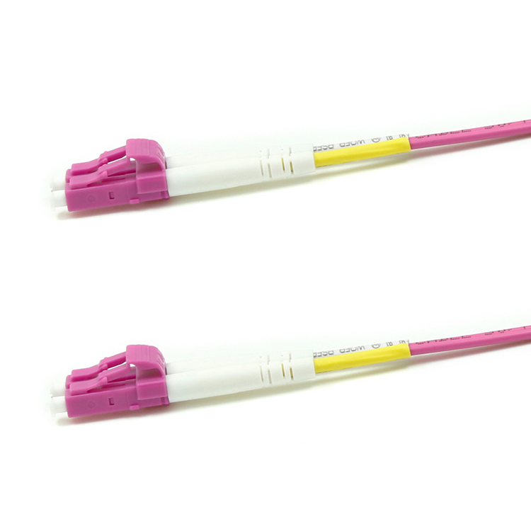 LC-LC/UPC Fiber Optic Patch Cord OM4 Multimode Duplex 50/125um 2.0mm PVC/LSZH