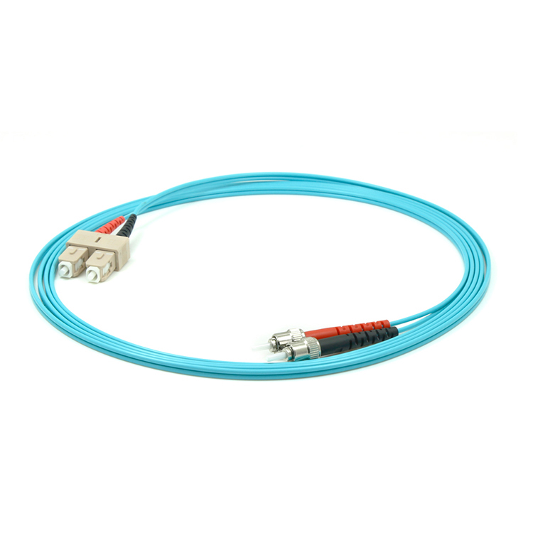 SC-ST/UPC Fiber Optic Patch Cord OM3 Duplex 2.0mm PVC/LSZH