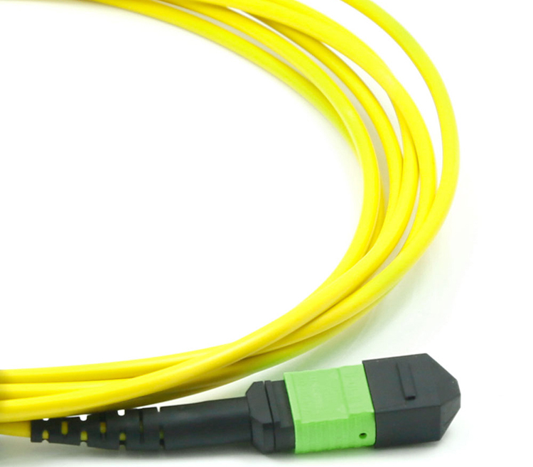 MTP®/APC-MTP®/APC Female to Female 40G/100G SM 12/24 Fibers 3M PVC/LSZH Yellow Trunk Cable