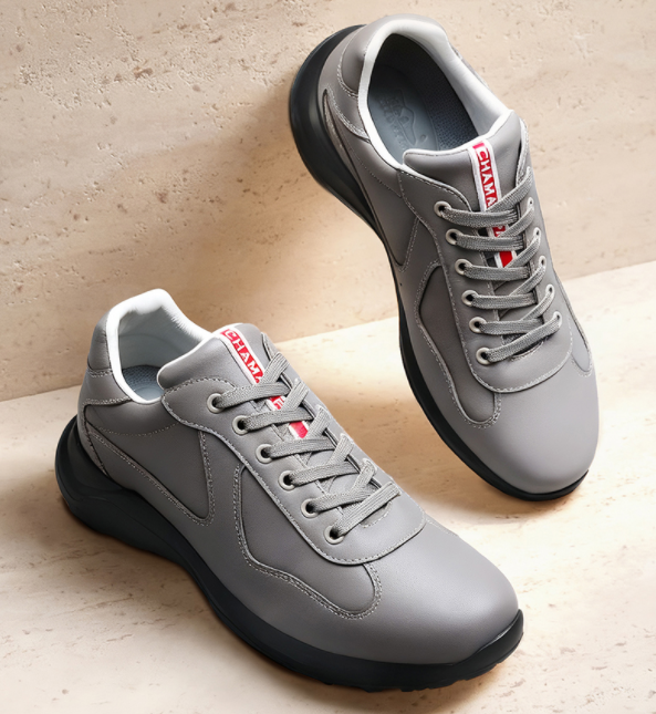 2025 New Arrival High Quality Luxury Casual Running Shoes Sneakers Genuine Leather Breathable Round Toe Men Sports Shoes Height Increasing 7cm