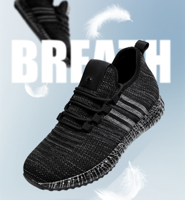 Newest Style Casual Running Shoes Breathable Flying Woven Sports Sneakers for Summer Autumn