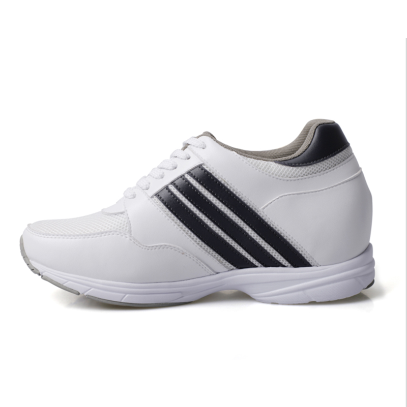 Fashion breathable 8cm Height increasing sport shoes