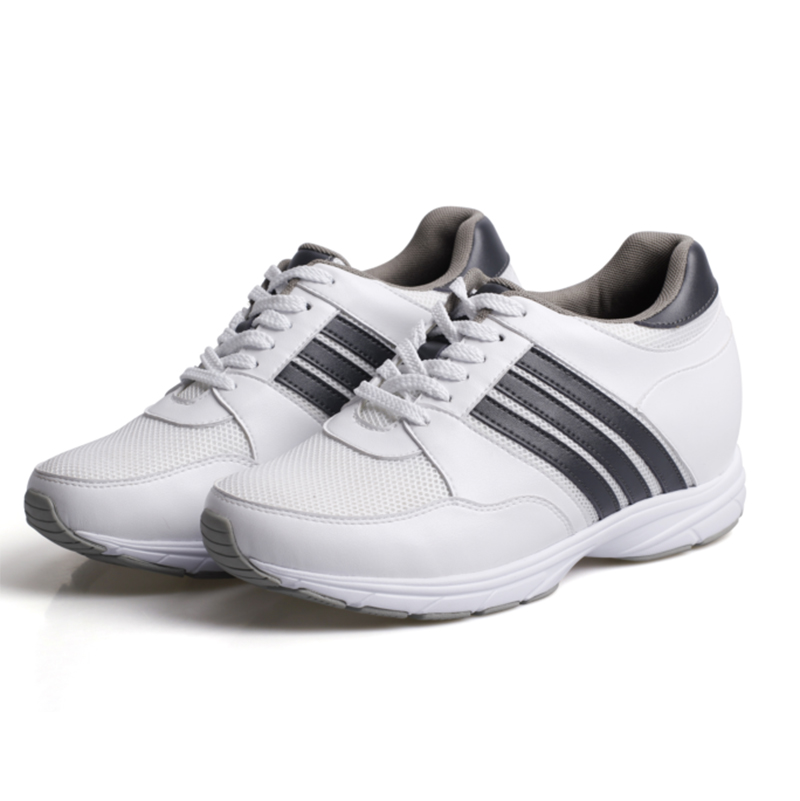 Fashion breathable 8cm Height increasing sport shoes