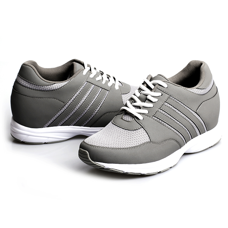 Fashion breathable 8cm Height increasing sport shoes