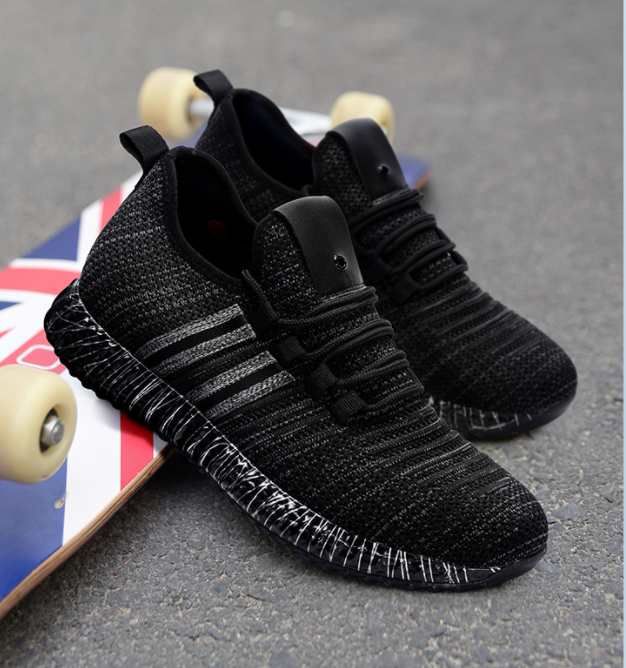 Newest Style Casual Running Shoes Breathable Flying Woven Sports Sneakers for Summer Autumn