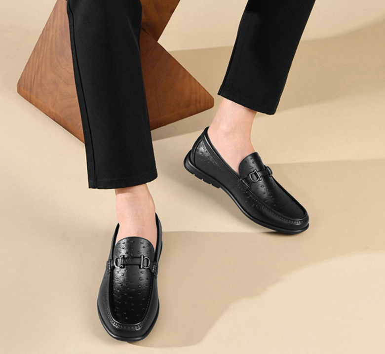 Newest Luxury Men's Breathable Slip-On Loafers for Office & Wedding Business Flats Footwear
