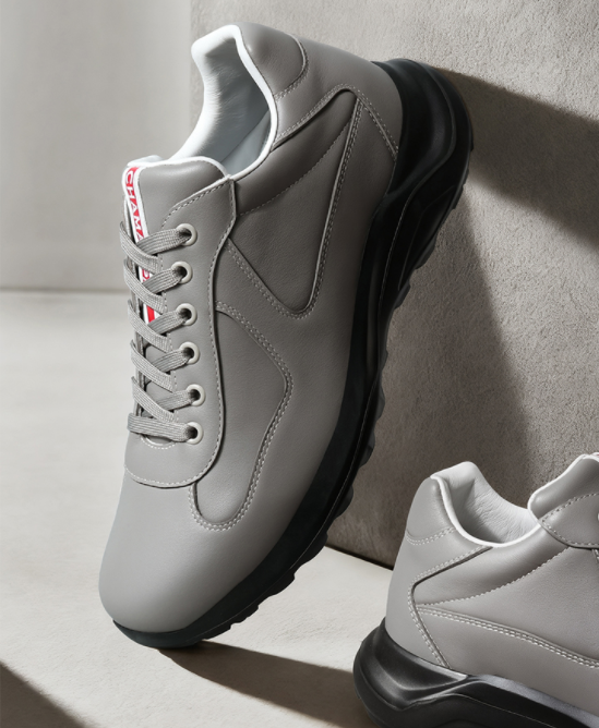 2025 New Arrival High Quality Luxury Casual Running Shoes Sneakers Genuine Leather Breathable Round Toe Men Sports Shoes Height Increasing 7cm