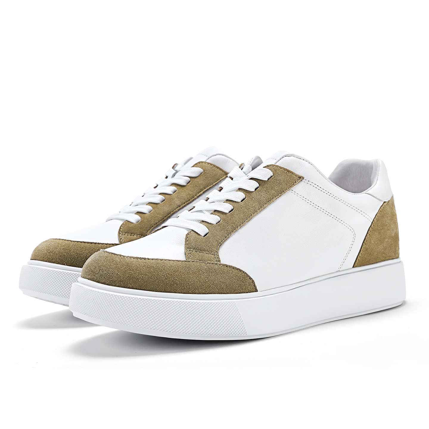 2025 Trending New Sneaker Manufacture Comfortable Breathable Genuine Leather Shoes Custom Mens Casual Shoes