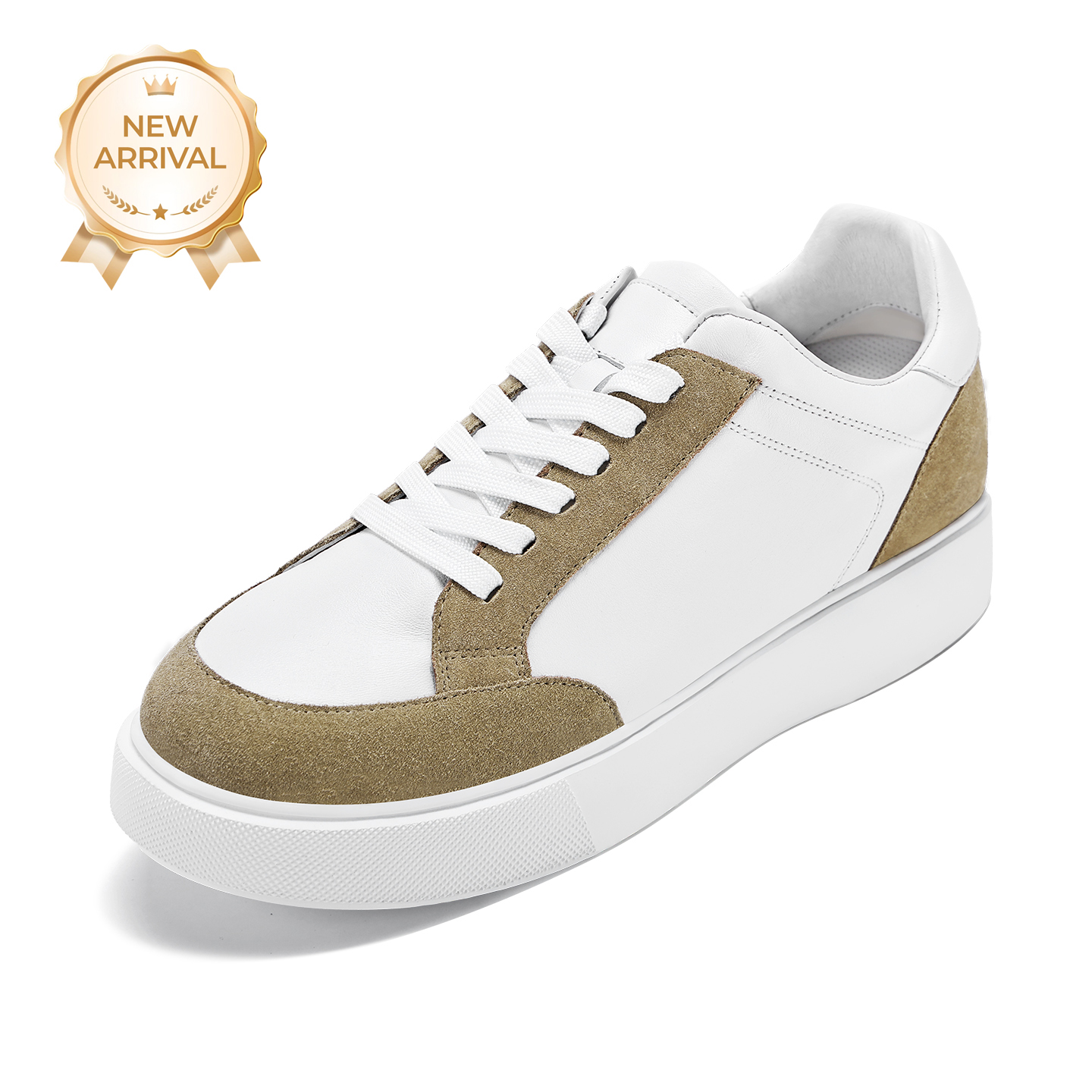 2025 Trending New Sneaker Manufacture Comfortable Breathable Genuine Leather Shoes Custom Mens Casual Shoes