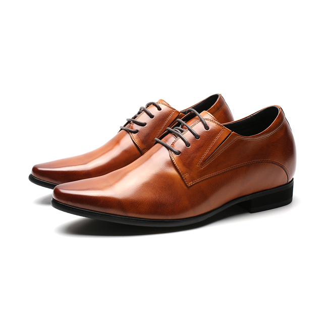 Chinese guangzhou shoes supplier soft calf leather party elevator dress shoes
