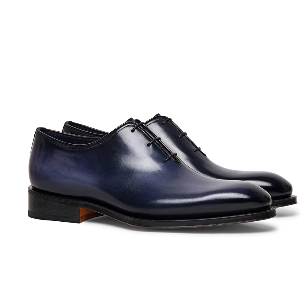 High-end Private Custom formal mens genuine leather dress blue elevator shoes