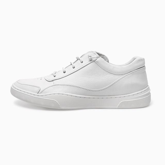 Height increasing genuine leather elevator casual shoes for men