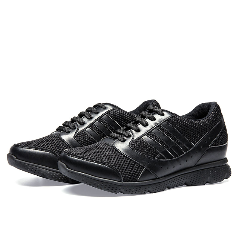Height Increasing Black 10cm Men Sport Shoes
