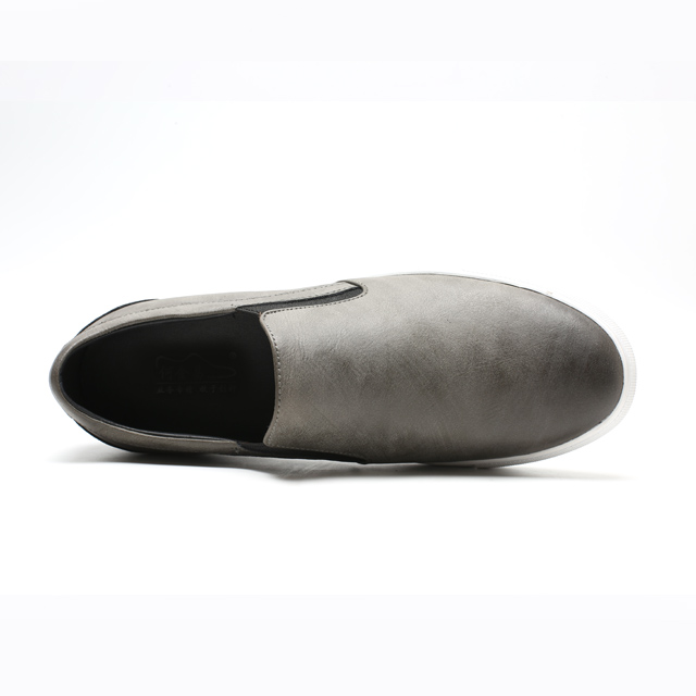 Fashion Gray 6cm Height Height Men Casual Elevator Shoes
