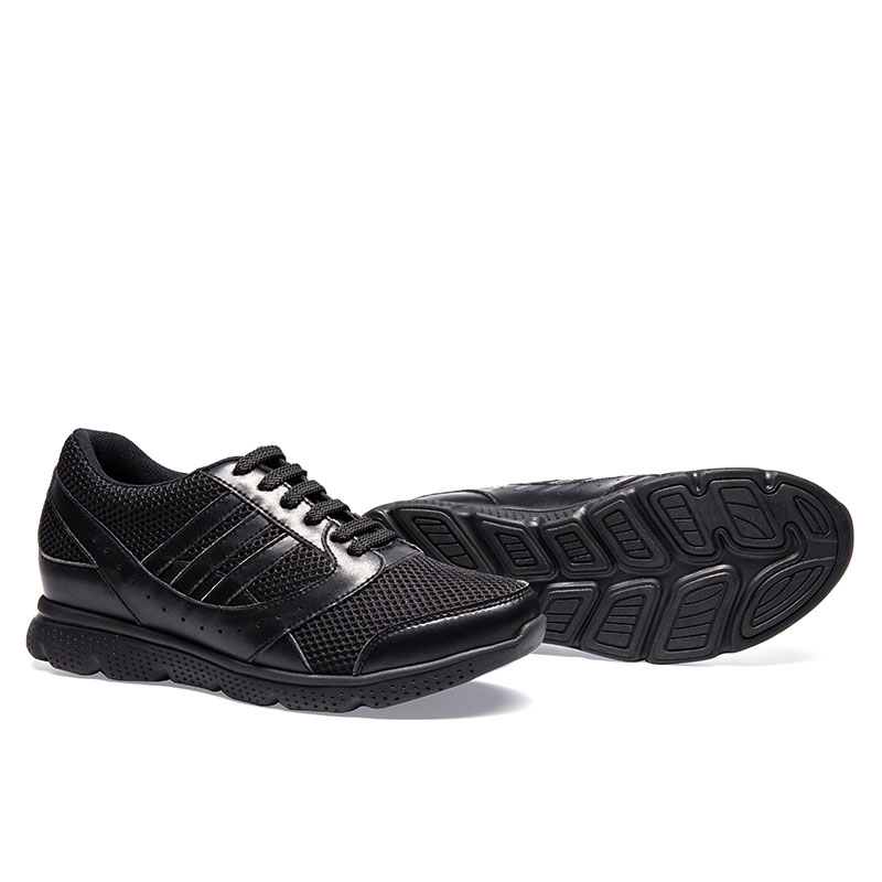 Height Increasing Black 10cm Men Sport Shoes