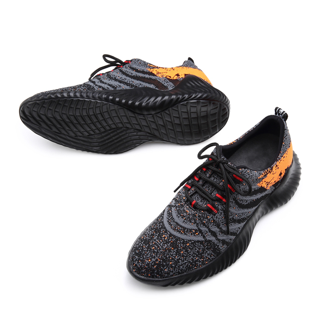 Black 6cm Height Height Men Sport Shoes