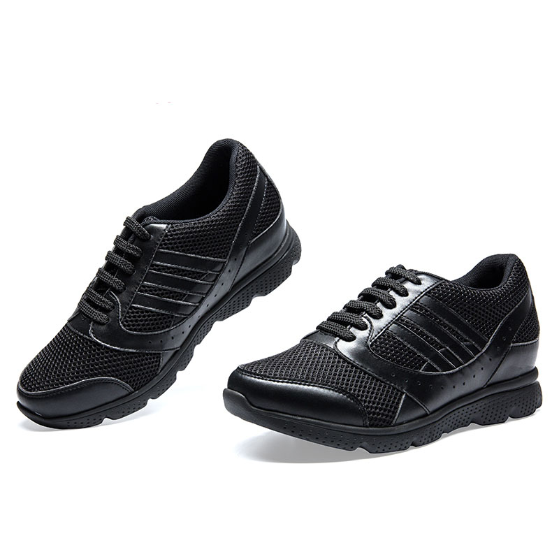 Height Increasing Black 10cm Men Sport Shoes