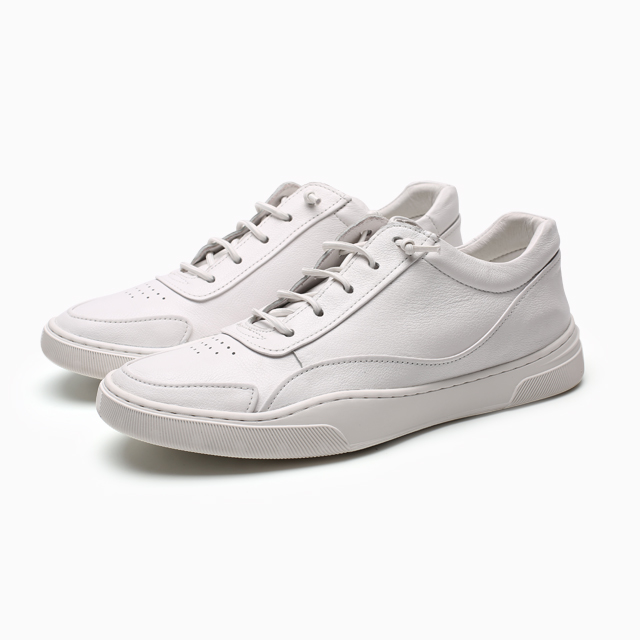 Height increasing genuine leather elevator casual shoes for men