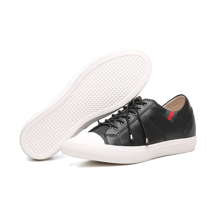 Fashion casual oem leather sneakers height increasing shoes men