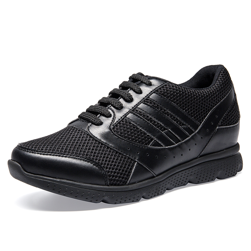 Height Increasing Black 10cm Men Sport Shoes