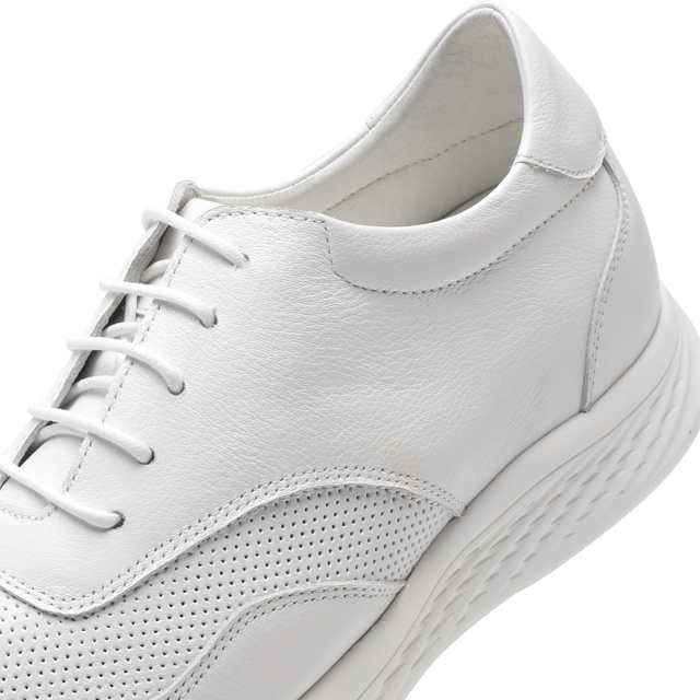 OEM White 7cm Height Increasing Sprot Men Elevator Shoes