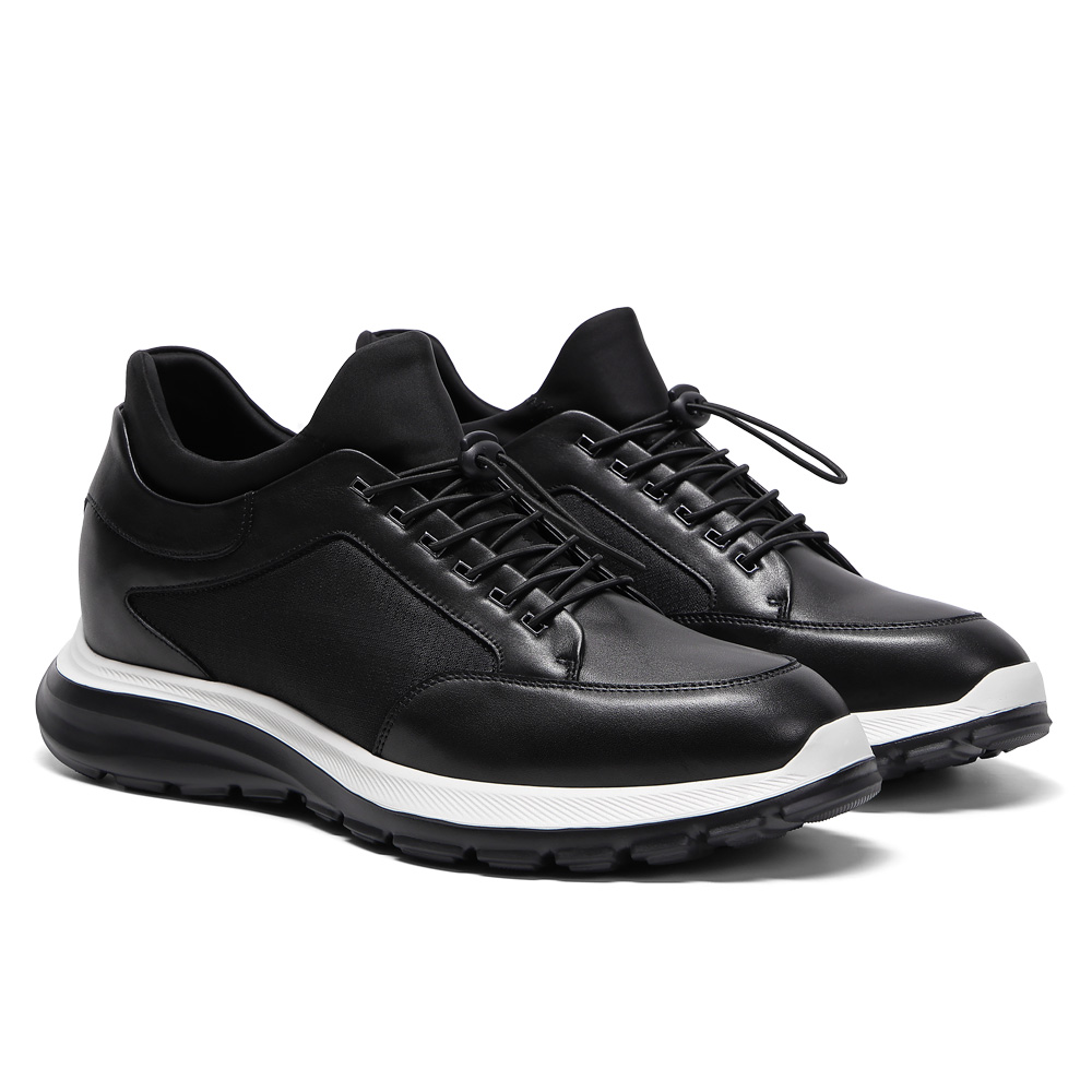 Wholesale Men's Genuine Leather Running Sneakers Comfortable Anti-Slip New Style for Fall Winter Spring Walking Customized Logo