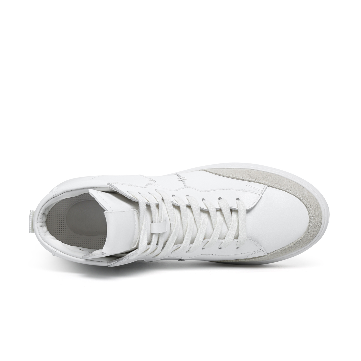 2025 New Arrival Invisible Inner Height Increasing Shoes Cow Leather Upper Men's Casual Shoes High Top Male Elevator Shoes for Men