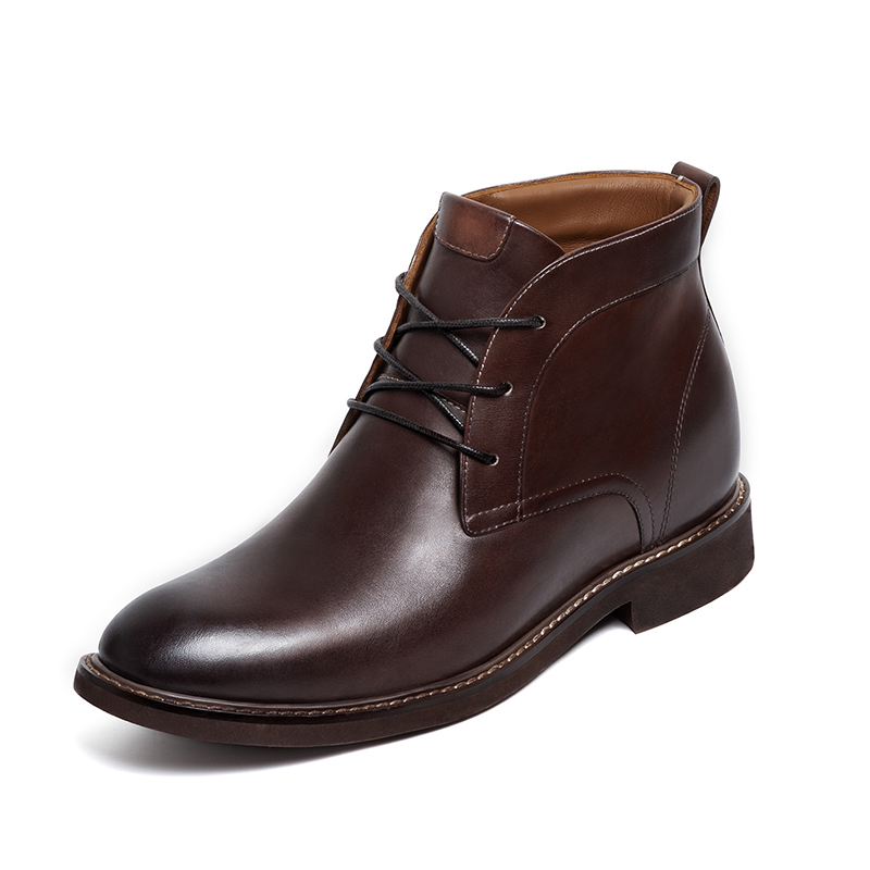 2025 Trending Newest Stylish Plus Size Genuine Leather Men's Work Shoes Waterproof Short B Boots Shoes Comfortable Style Sport Outdoor Man Shoes