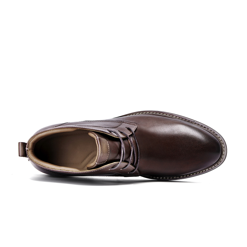 2025 Trending Newest Stylish Plus Size Genuine Leather Men's Work Shoes Waterproof Short B Boots Shoes Comfortable Style Sport Outdoor Man Shoes