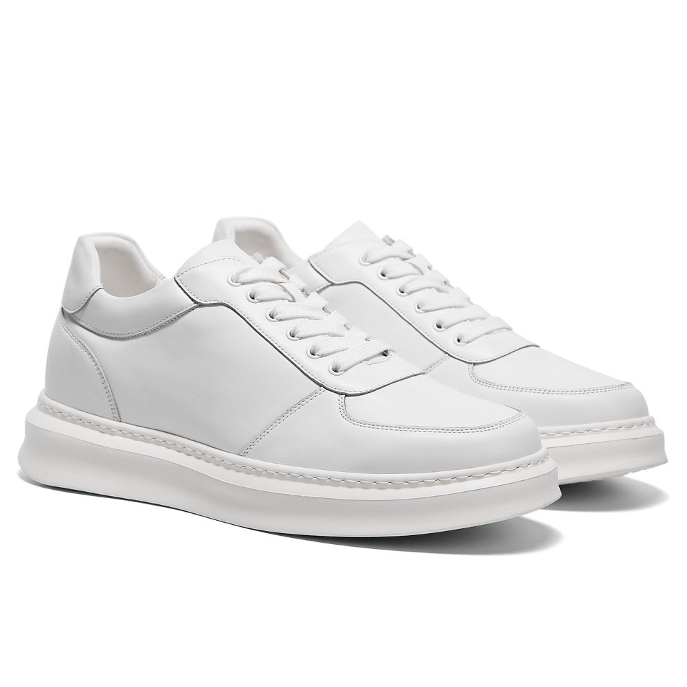 New Cheap Fashionable Unisex Sneakers White Lace-Up Board Working Shoes with Round Toe for Casual Outdoor Activities