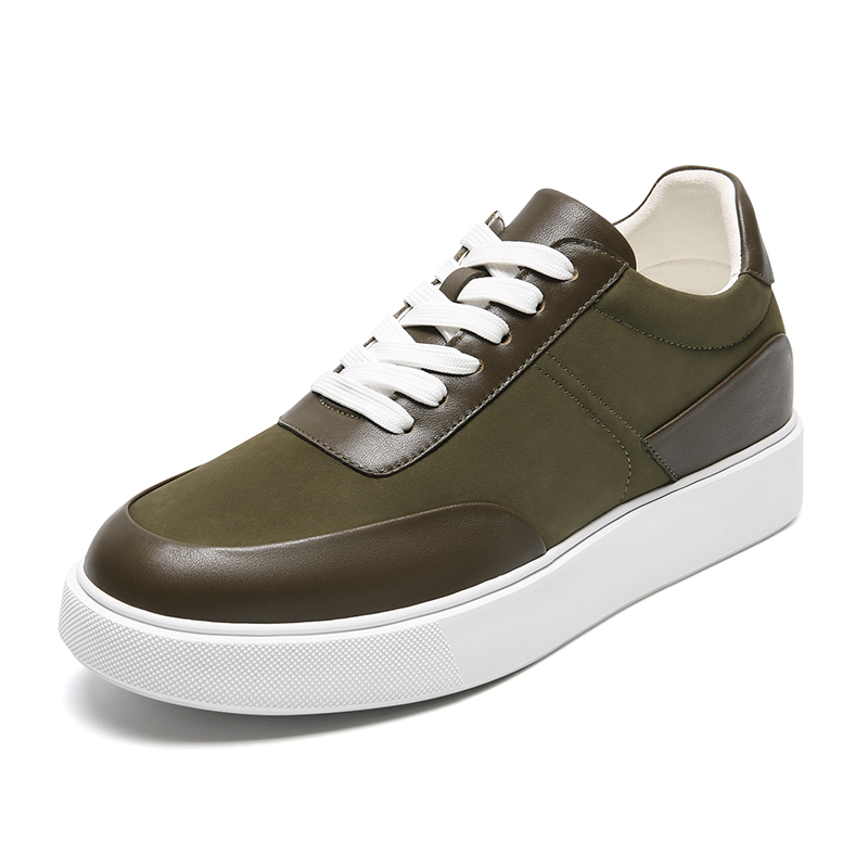 Sneaker Manufacture Comfortable Breathable Cow Leather Shoes Custom Mens Casual Shoes