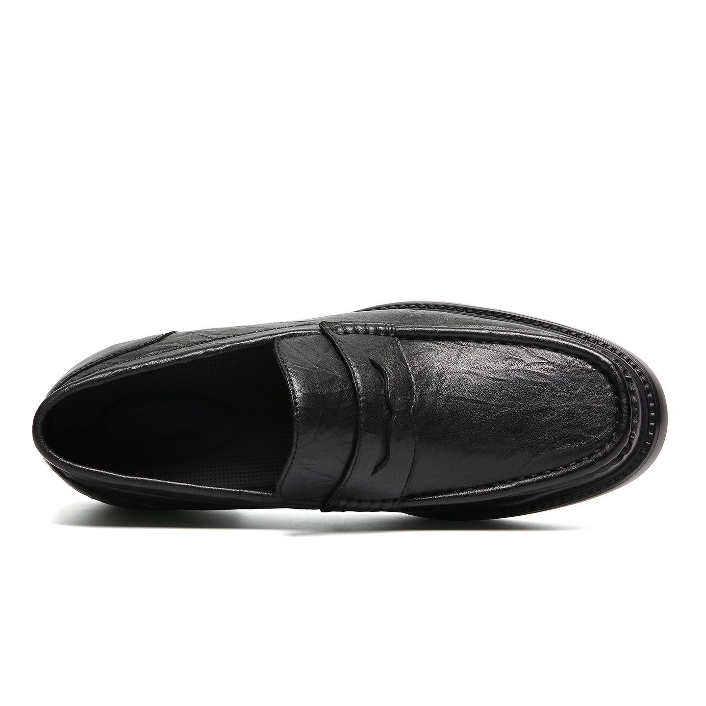 2025 Trending High Quality Vintage Mocasin Black Hand-grained cowhide Men's Casual Dress Shoes Handmade Oxfords Soft and Wear-Resistant Loafers for Man