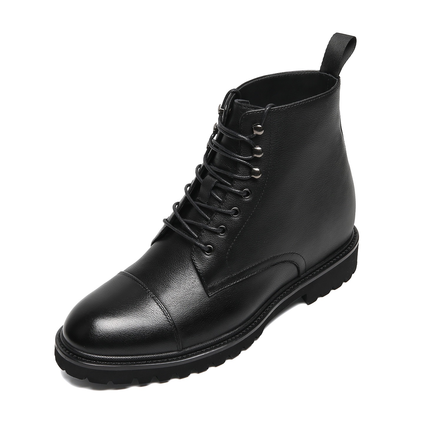 2025 New Arrival Leather Boots Men Winter Rounded Business Casual Leather Shoes Men Ankle Boots
