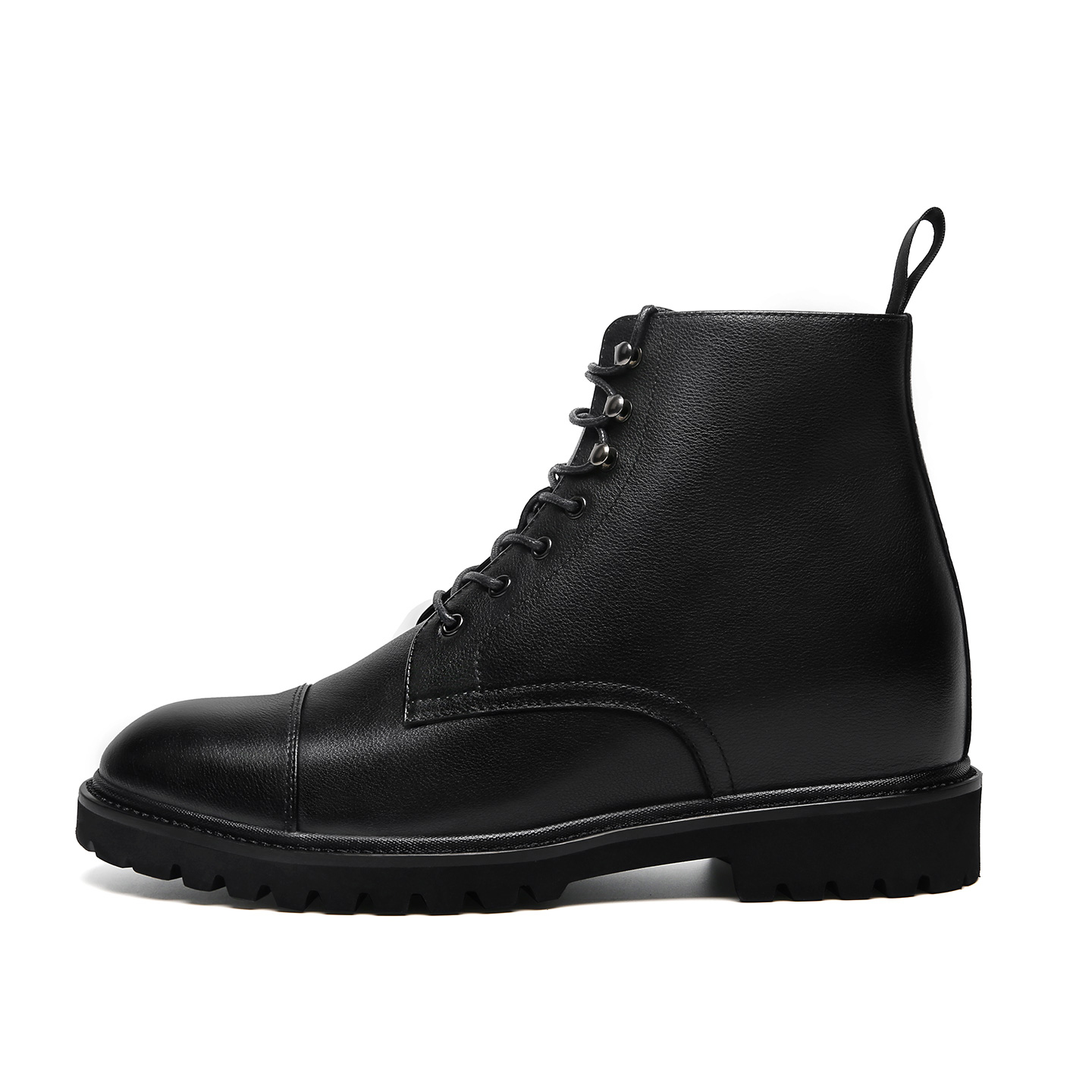 2025 New Arrival Leather Boots Men Winter Rounded Business Casual Leather Shoes Men Ankle Boots