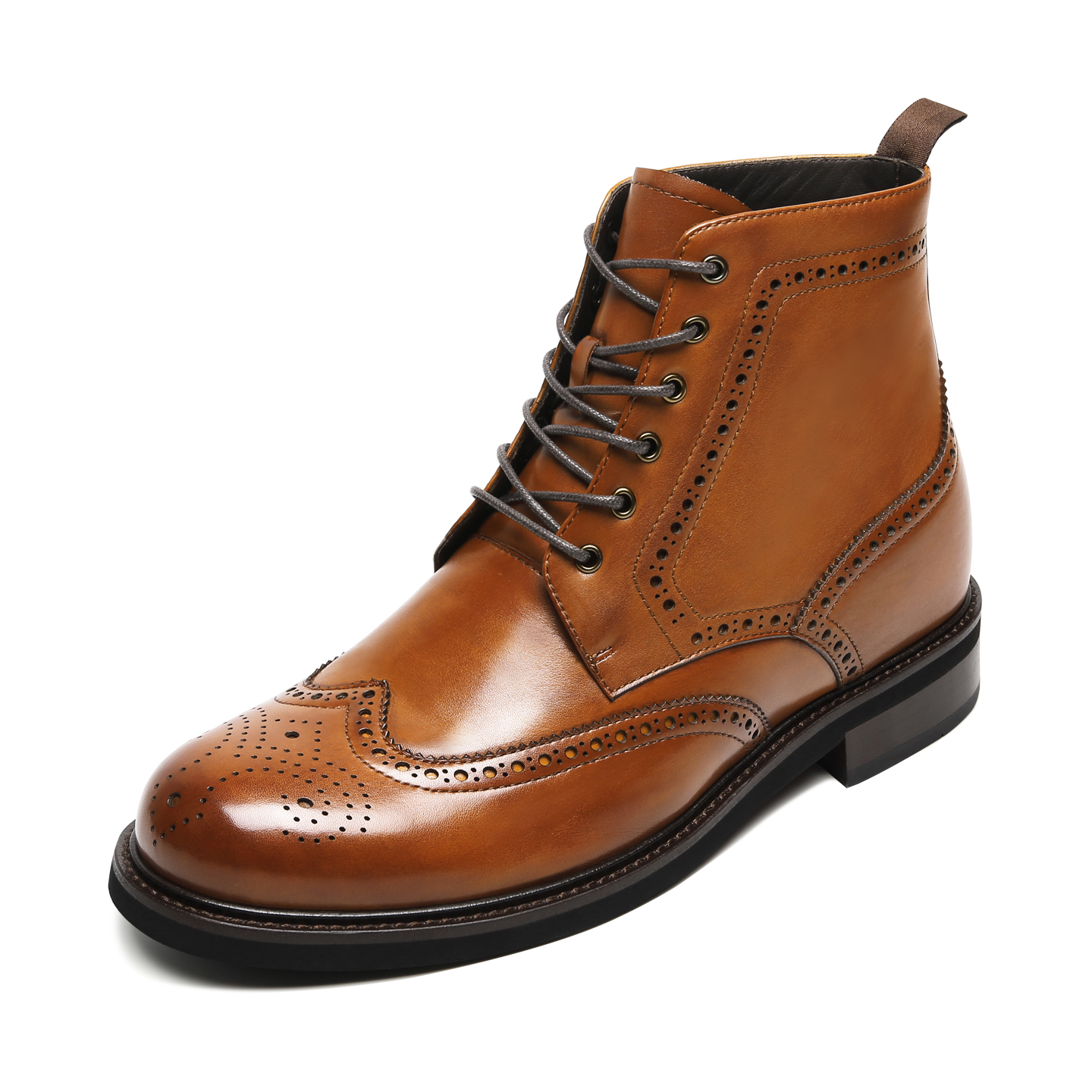 2025 New Arrival Leather Boots Men Winter Rounded Business Casual Leather Shoes Men Ankle Boots