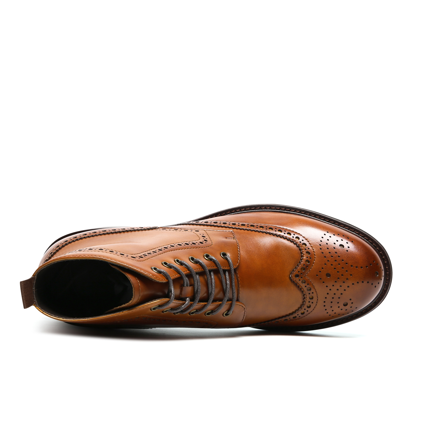 2025 New Arrival Leather Boots Men Winter Rounded Business Casual Leather Shoes Men Ankle Boots