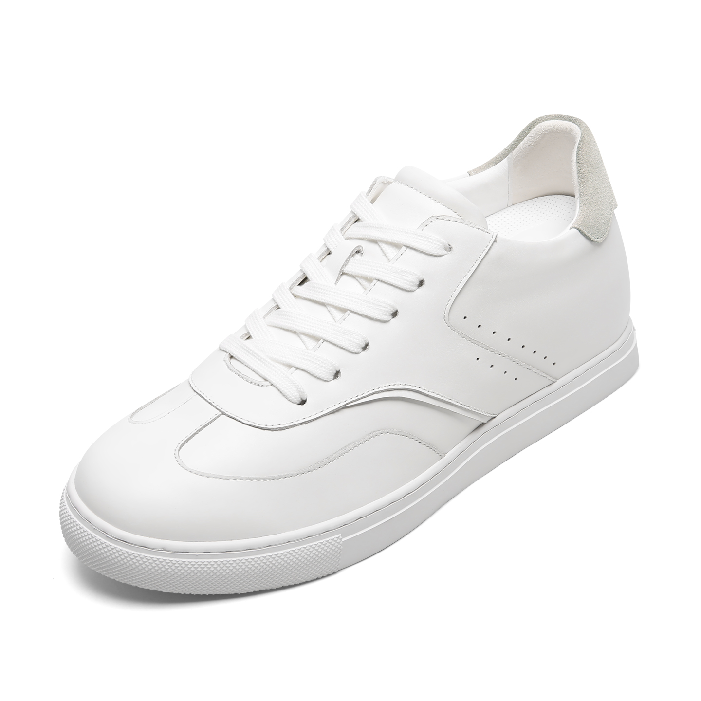 2025 New Men's White Casual Sneakers Korean Style Sports Shoes Trendy  Lace-Up for Spring Summer Skateboarding Shoes